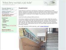 Tablet Screenshot of kadernictvi-praha.cz
